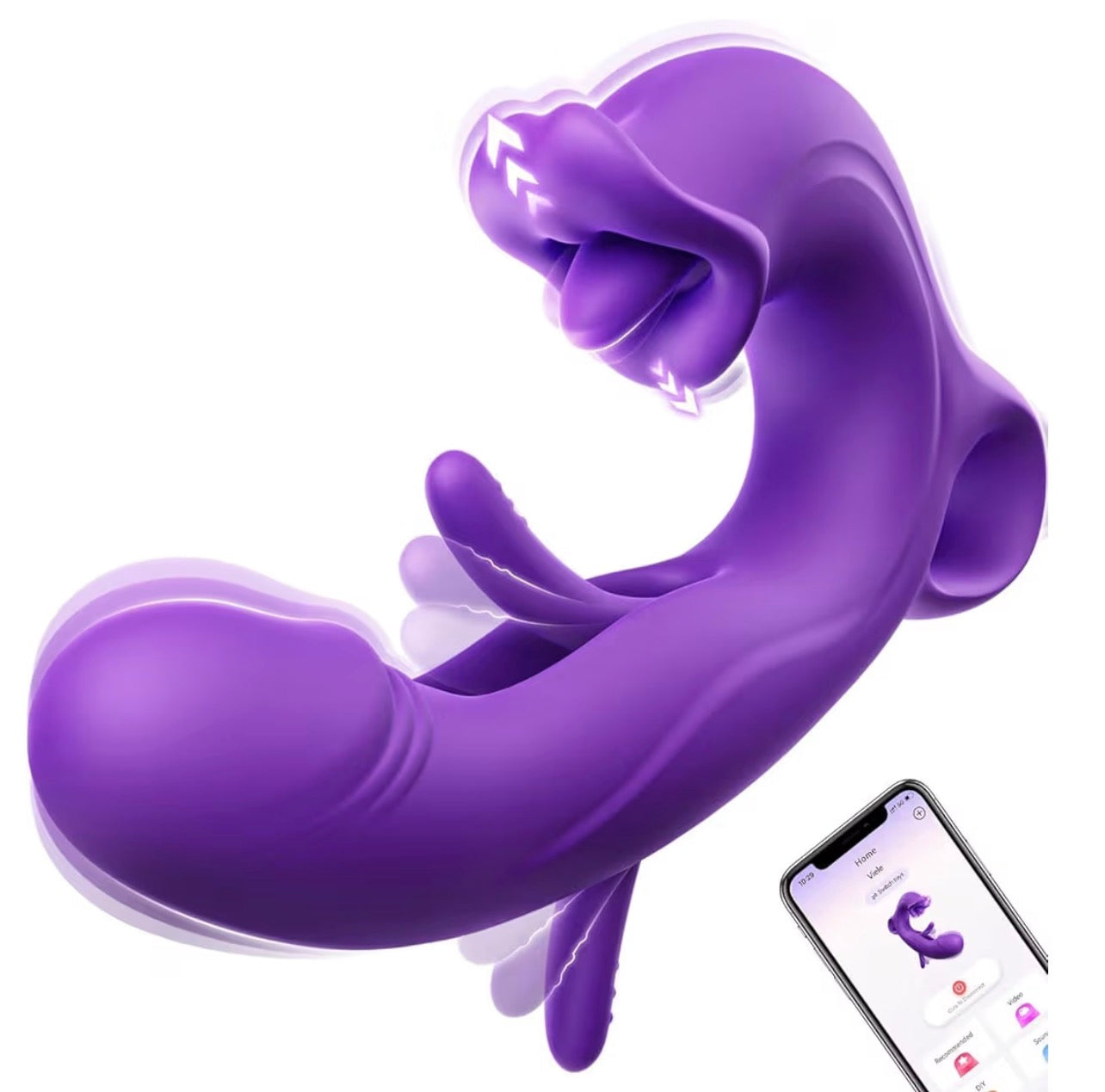 Vibrador clítoris com 7 modos consoladores