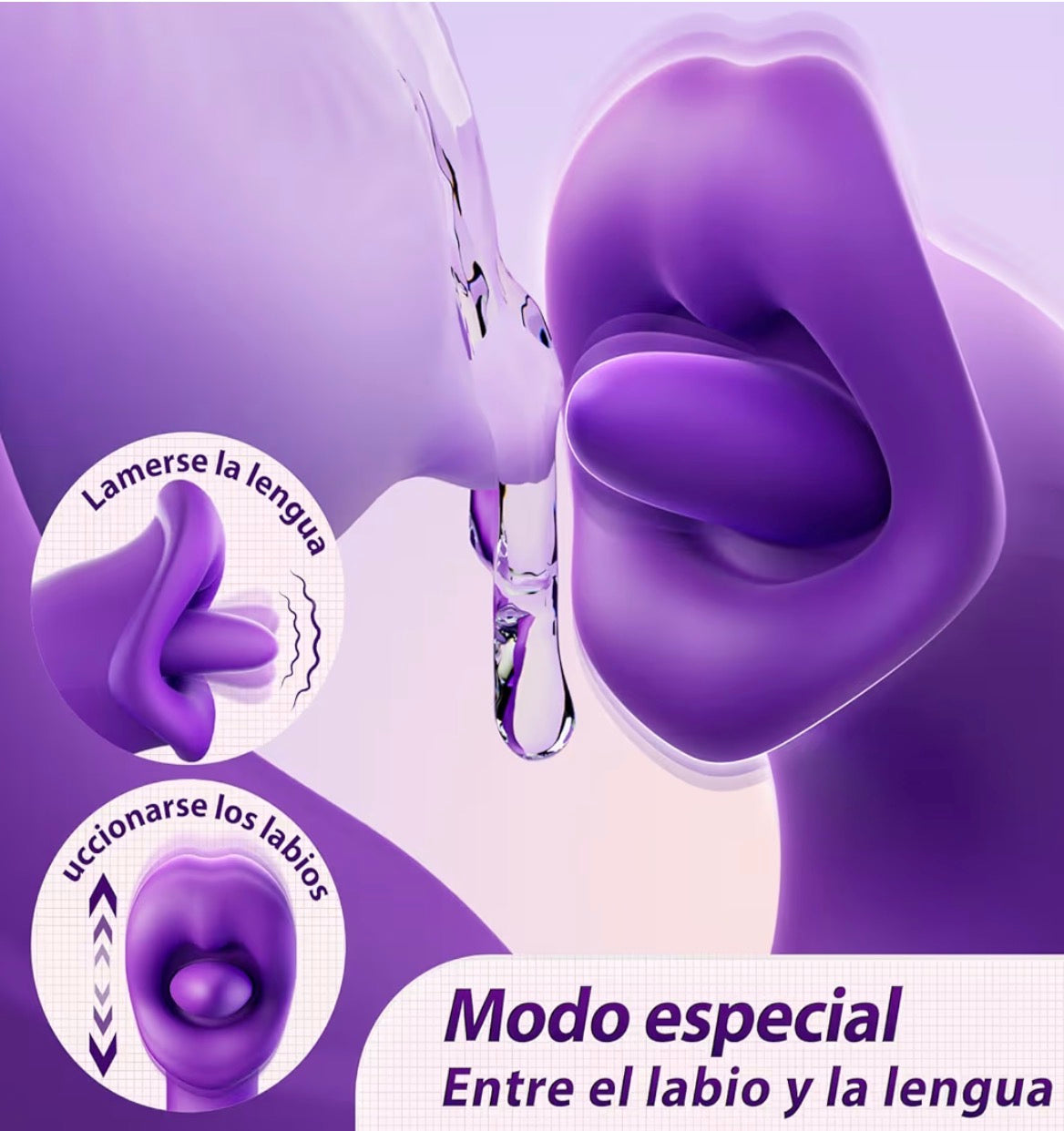 Vibrador clítoris com 7 modos consoladores
